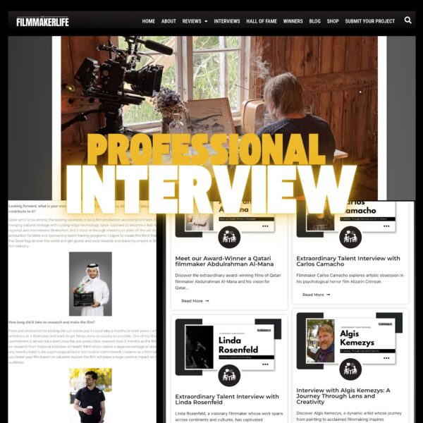 Get Featured: Professional Interview & Global Exposure